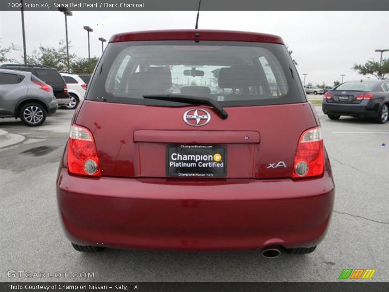 Salsa Red Pearl / Dark Charcoal 2006 Scion xA