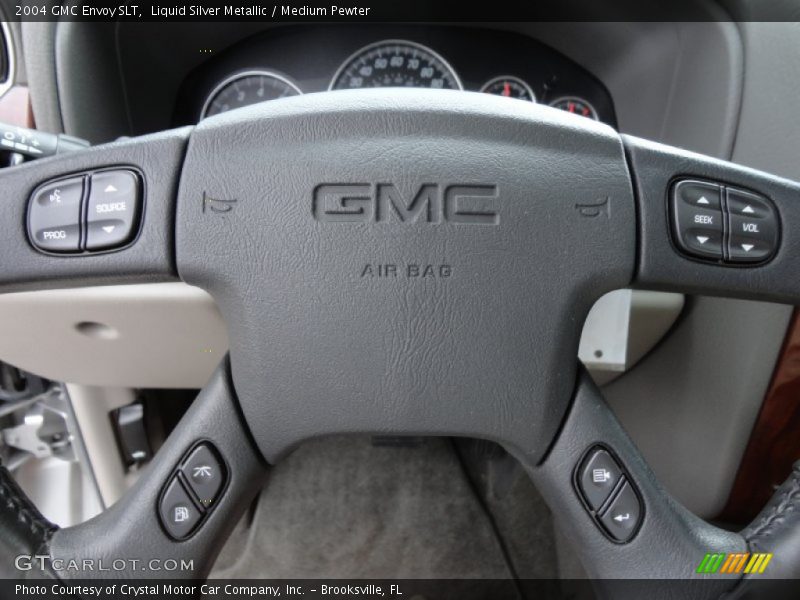 Liquid Silver Metallic / Medium Pewter 2004 GMC Envoy SLT