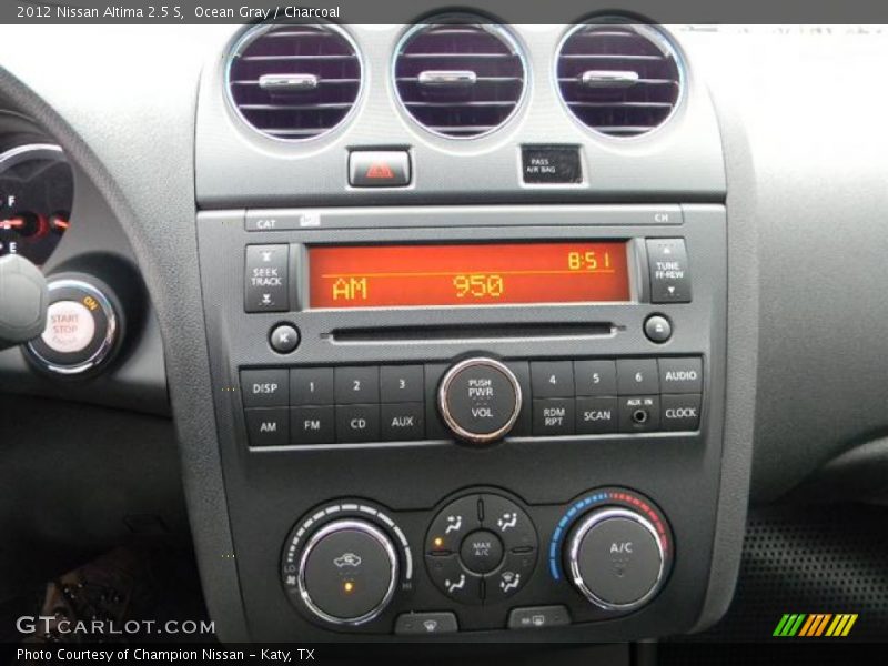 Ocean Gray / Charcoal 2012 Nissan Altima 2.5 S