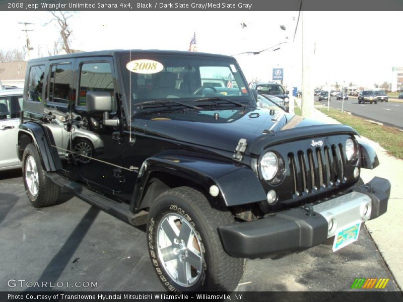 Black / Dark Slate Gray/Med Slate Gray 2008 Jeep Wrangler Unlimited Sahara 4x4
