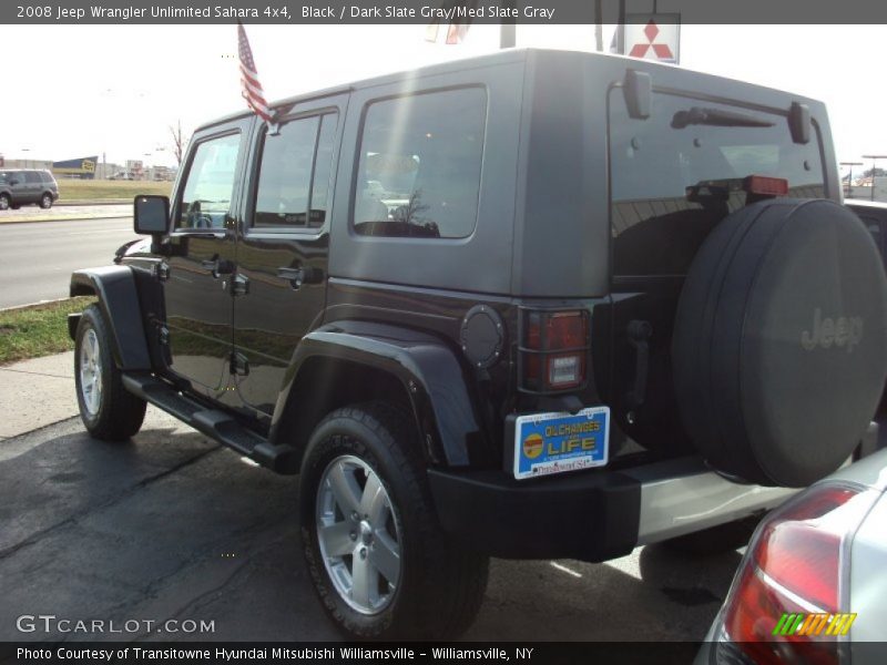 Black / Dark Slate Gray/Med Slate Gray 2008 Jeep Wrangler Unlimited Sahara 4x4