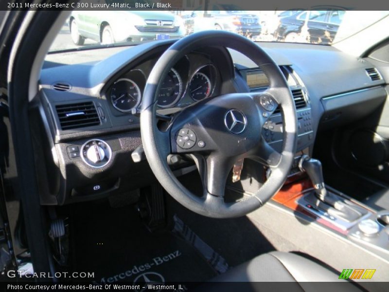 Black / Black 2011 Mercedes-Benz C 300 Luxury 4Matic