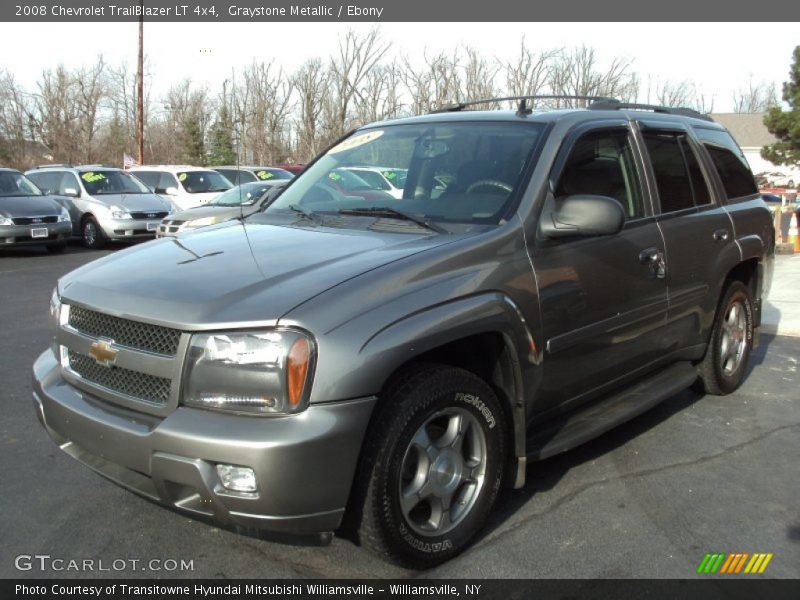 Graystone Metallic / Ebony 2008 Chevrolet TrailBlazer LT 4x4
