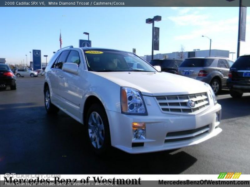 White Diamond Tricoat / Cashmere/Cocoa 2008 Cadillac SRX V6