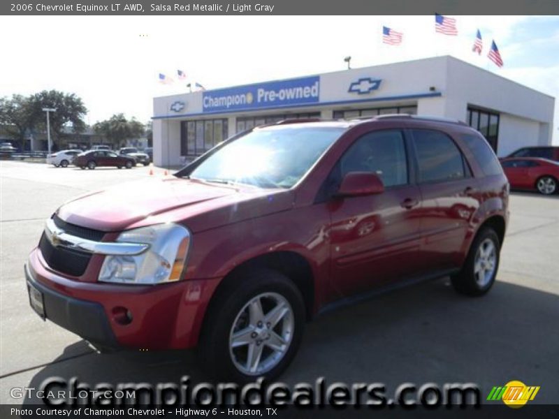 Salsa Red Metallic / Light Gray 2006 Chevrolet Equinox LT AWD