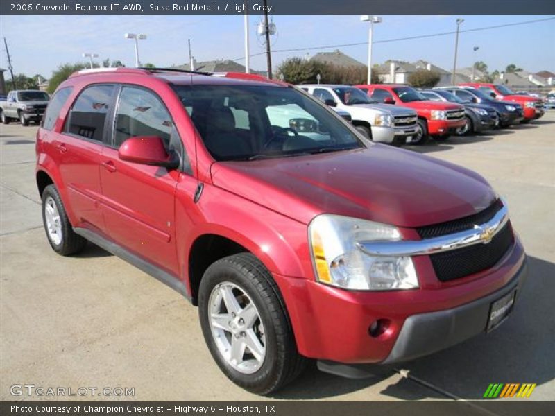 Salsa Red Metallic / Light Gray 2006 Chevrolet Equinox LT AWD