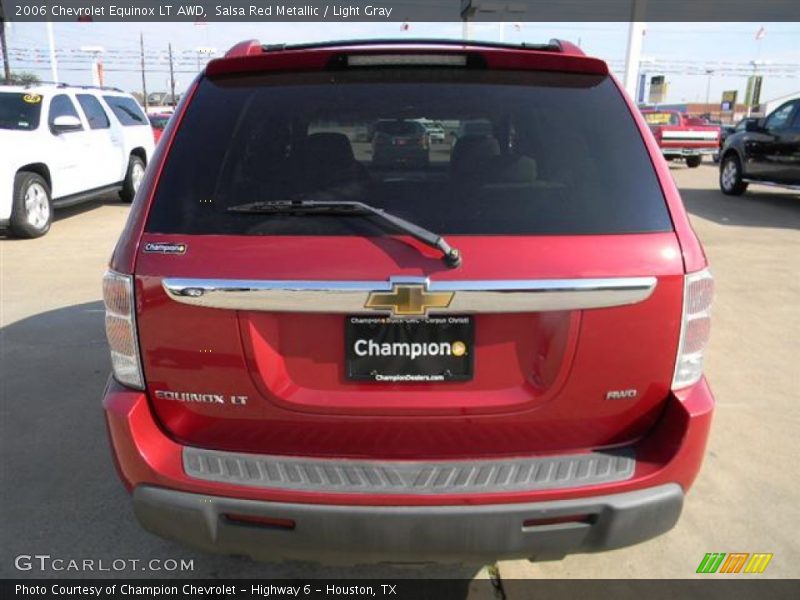 Salsa Red Metallic / Light Gray 2006 Chevrolet Equinox LT AWD