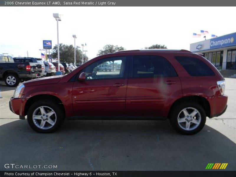 Salsa Red Metallic / Light Gray 2006 Chevrolet Equinox LT AWD