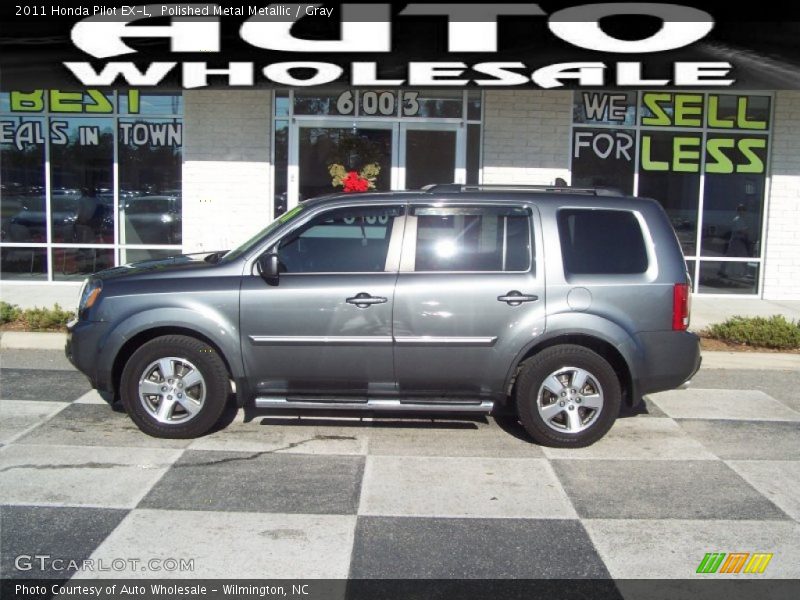 Polished Metal Metallic / Gray 2011 Honda Pilot EX-L