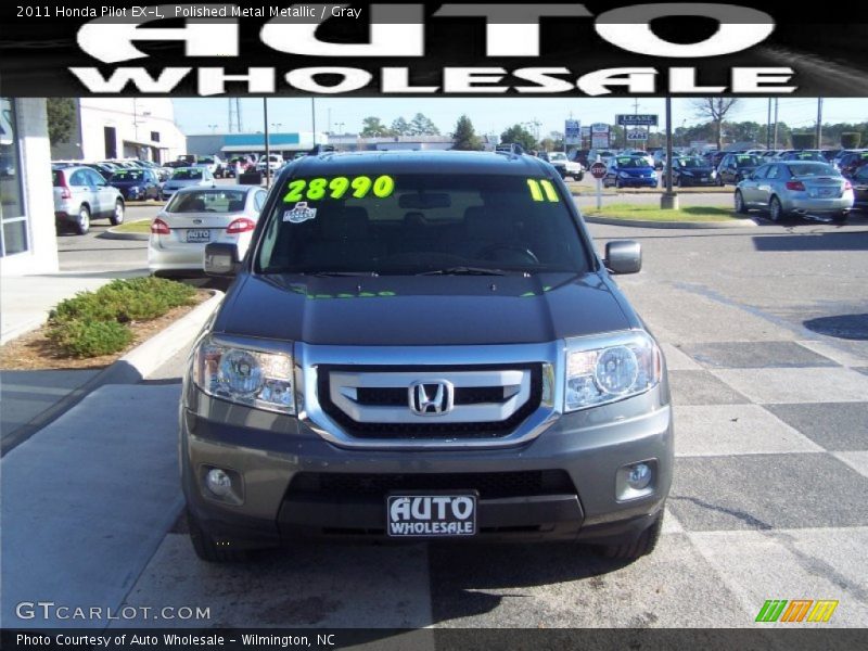 Polished Metal Metallic / Gray 2011 Honda Pilot EX-L