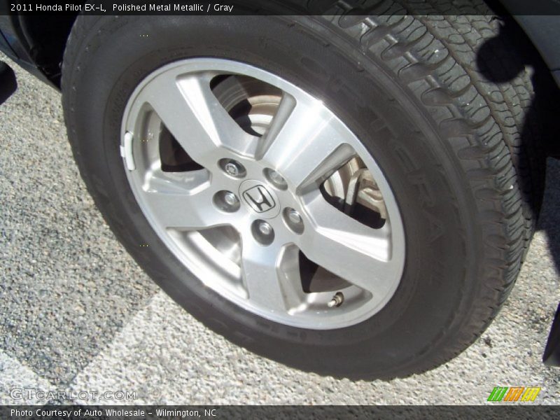 Polished Metal Metallic / Gray 2011 Honda Pilot EX-L