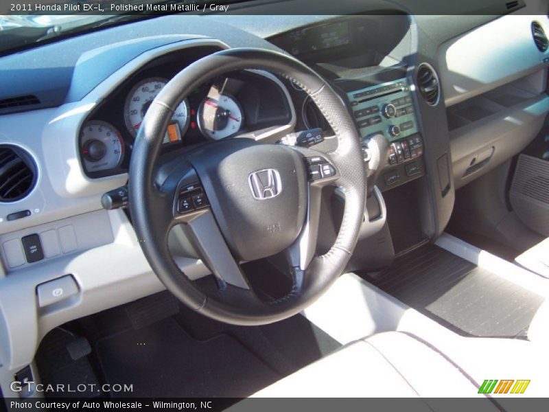 Polished Metal Metallic / Gray 2011 Honda Pilot EX-L