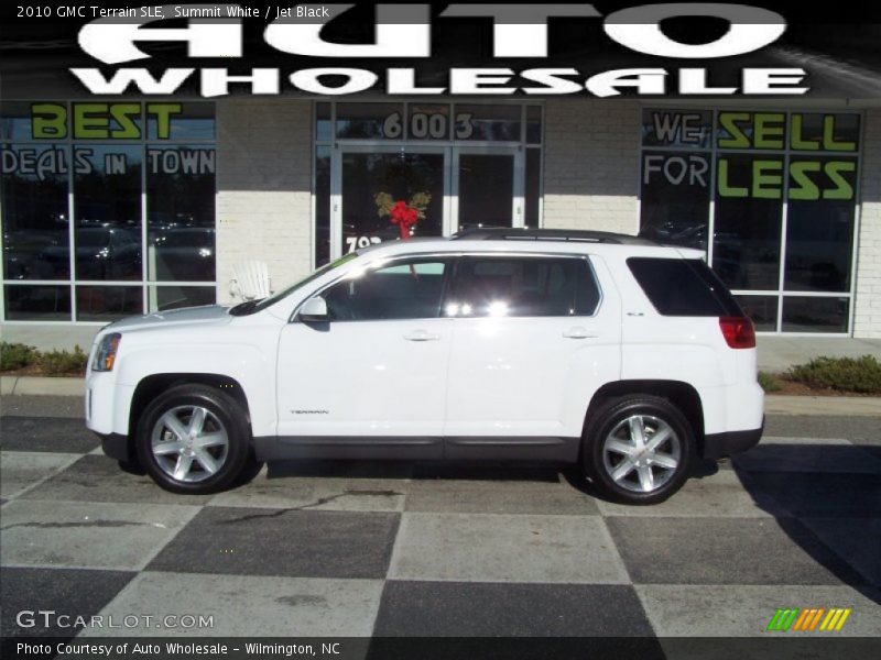 Summit White / Jet Black 2010 GMC Terrain SLE