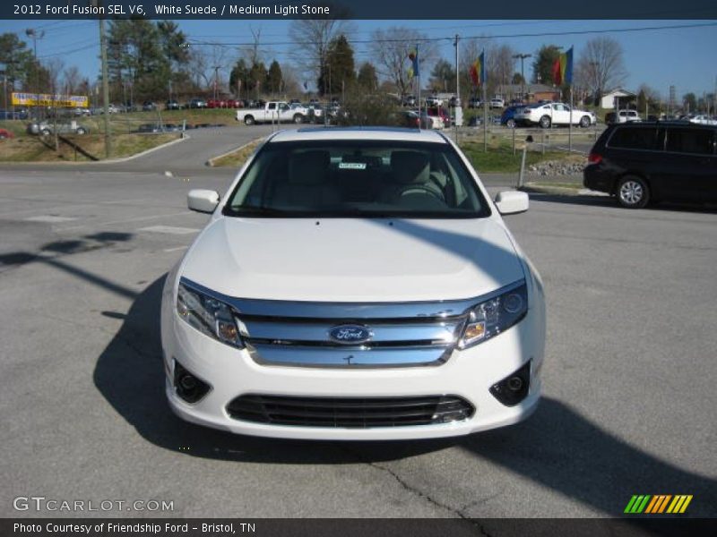 White Suede / Medium Light Stone 2012 Ford Fusion SEL V6