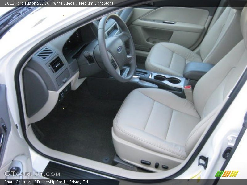 White Suede / Medium Light Stone 2012 Ford Fusion SEL V6