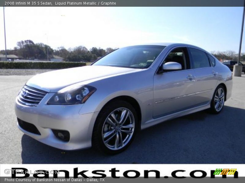 Liquid Platinum Metallic / Graphite 2008 Infiniti M 35 S Sedan