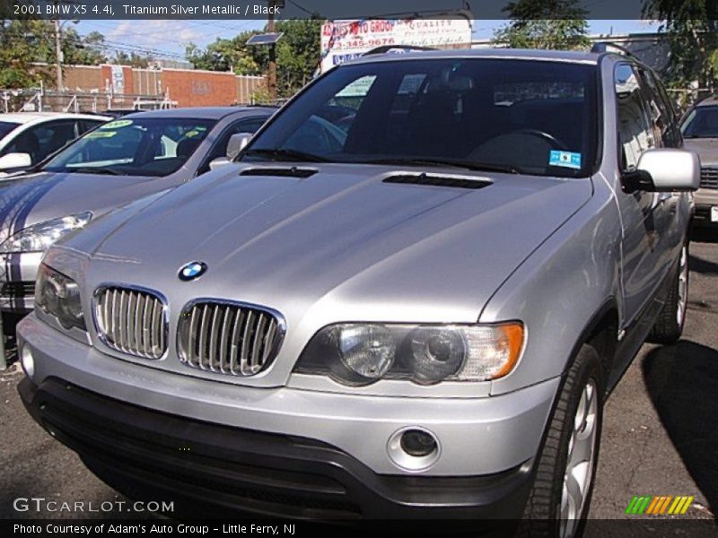 Titanium Silver Metallic / Black 2001 BMW X5 4.4i