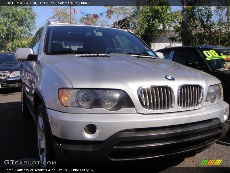 Titanium Silver Metallic / Black 2001 BMW X5 4.4i