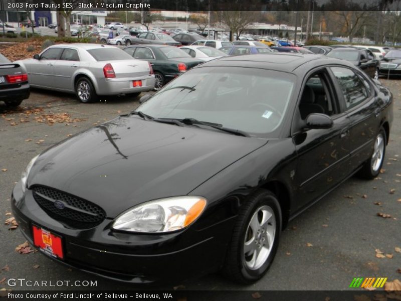 Black / Medium Graphite 2003 Ford Taurus SES
