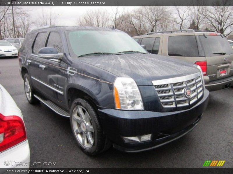 Blue Chip / Cocoa/Cashmere 2009 Cadillac Escalade AWD