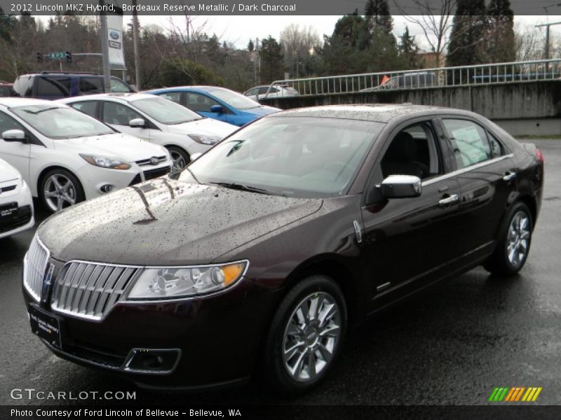 Bordeaux Reserve Metallic / Dark Charcoal 2012 Lincoln MKZ Hybrid