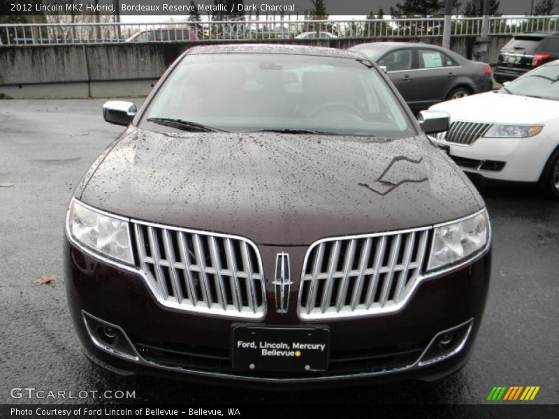 Bordeaux Reserve Metallic / Dark Charcoal 2012 Lincoln MKZ Hybrid
