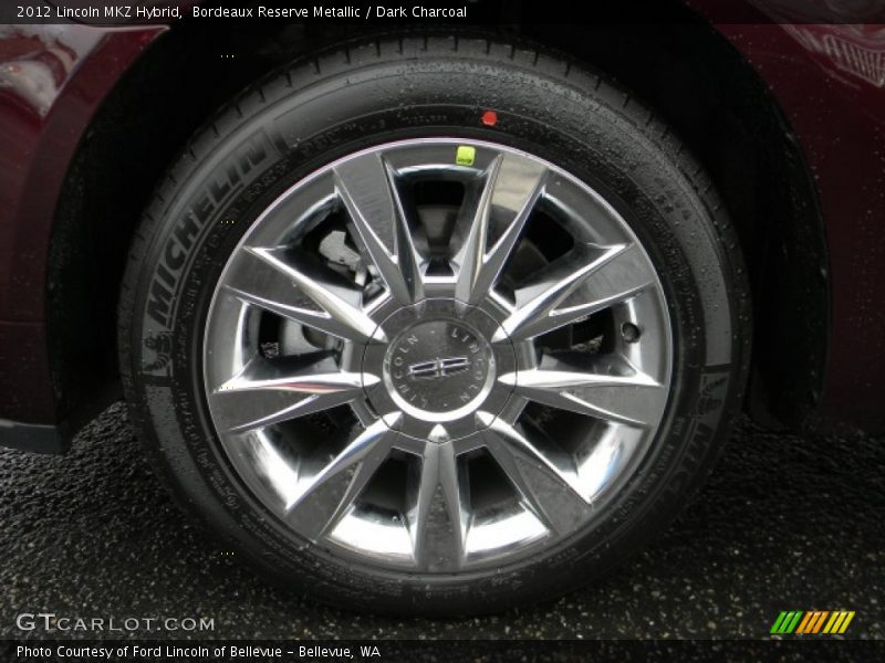 Bordeaux Reserve Metallic / Dark Charcoal 2012 Lincoln MKZ Hybrid