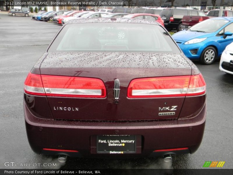 Bordeaux Reserve Metallic / Dark Charcoal 2012 Lincoln MKZ Hybrid