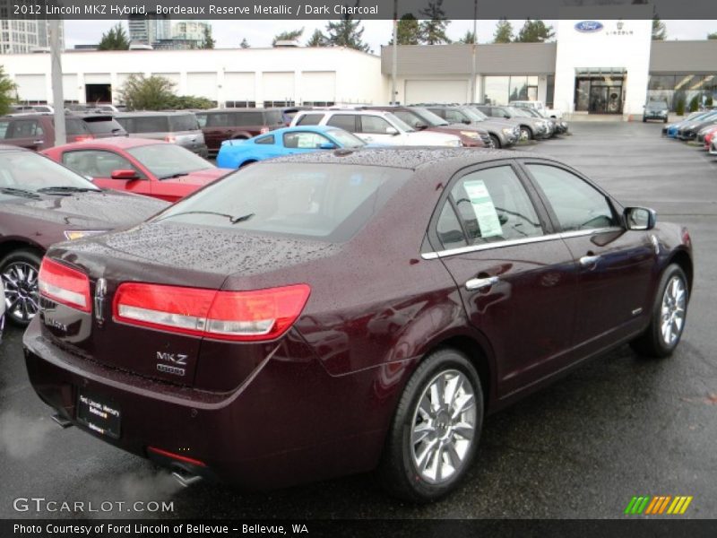 Bordeaux Reserve Metallic / Dark Charcoal 2012 Lincoln MKZ Hybrid