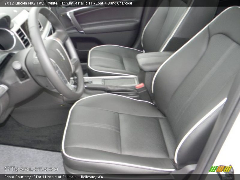 White Platinum Metallic Tri-Coat / Dark Charcoal 2012 Lincoln MKZ FWD