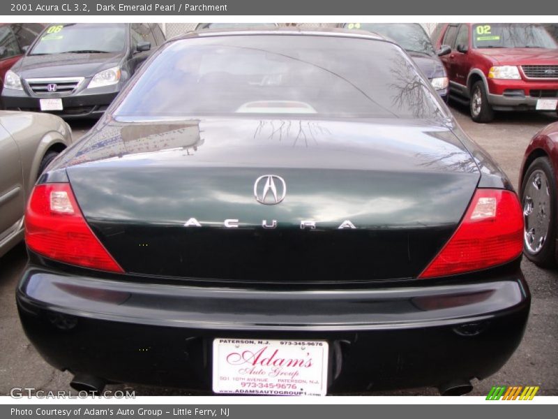 Dark Emerald Pearl / Parchment 2001 Acura CL 3.2