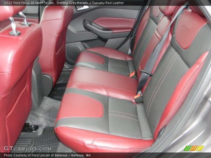  2012 Focus SE Sport Sedan Tuscany Red Leather Interior