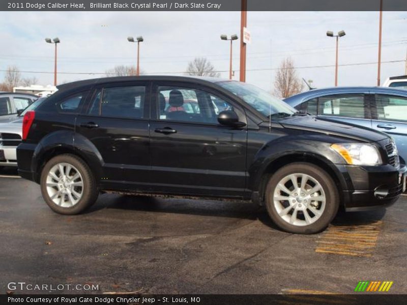 Brilliant Black Crystal Pearl / Dark Slate Gray 2011 Dodge Caliber Heat