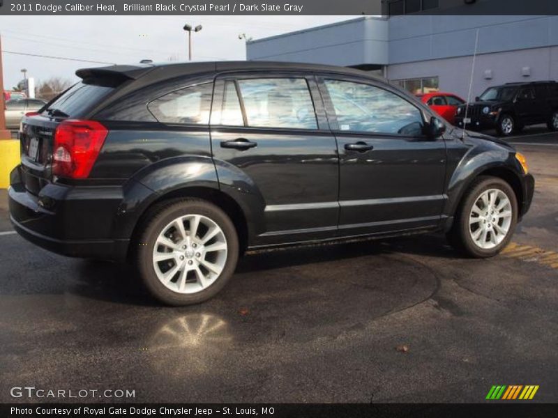 Brilliant Black Crystal Pearl / Dark Slate Gray 2011 Dodge Caliber Heat