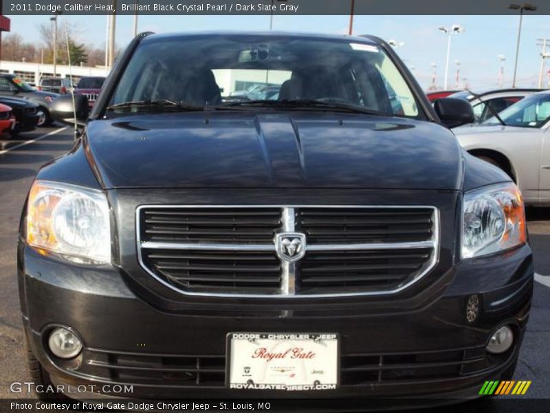 Brilliant Black Crystal Pearl / Dark Slate Gray 2011 Dodge Caliber Heat