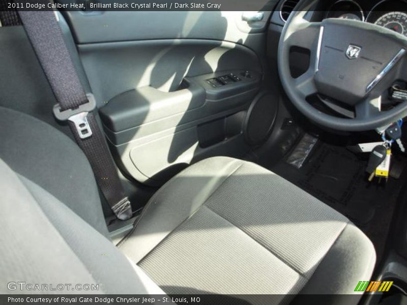 Brilliant Black Crystal Pearl / Dark Slate Gray 2011 Dodge Caliber Heat