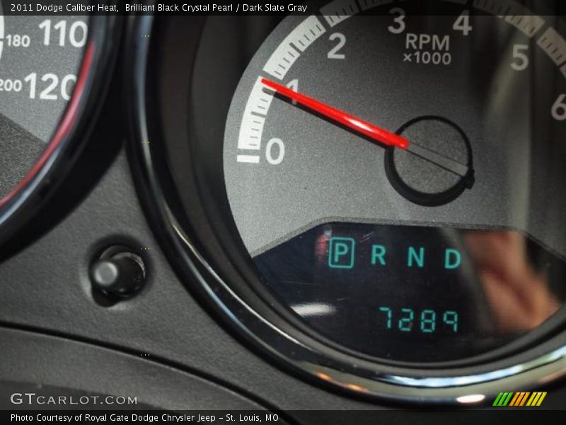 Brilliant Black Crystal Pearl / Dark Slate Gray 2011 Dodge Caliber Heat