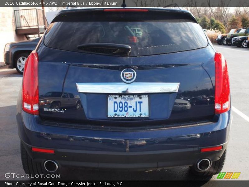 Imperial Blue / Ebony/Titanium 2010 Cadillac SRX 4 V6 AWD