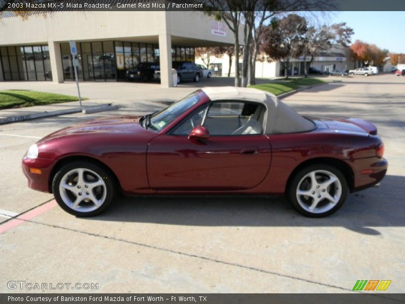 Garnet Red Mica / Parchment 2003 Mazda MX-5 Miata Roadster