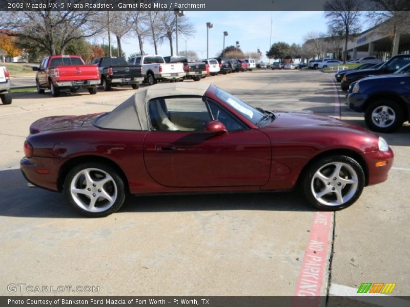 Garnet Red Mica / Parchment 2003 Mazda MX-5 Miata Roadster