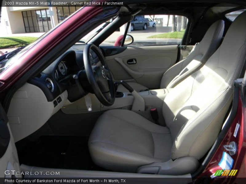 Garnet Red Mica / Parchment 2003 Mazda MX-5 Miata Roadster