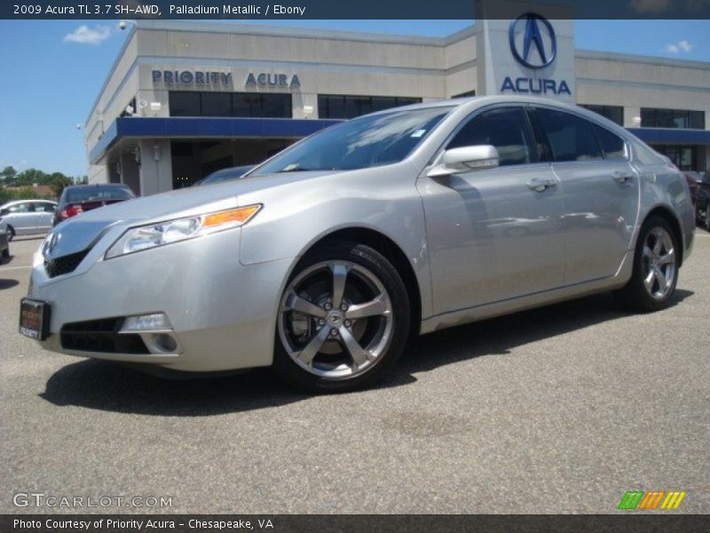 Palladium Metallic / Ebony 2009 Acura TL 3.7 SH-AWD