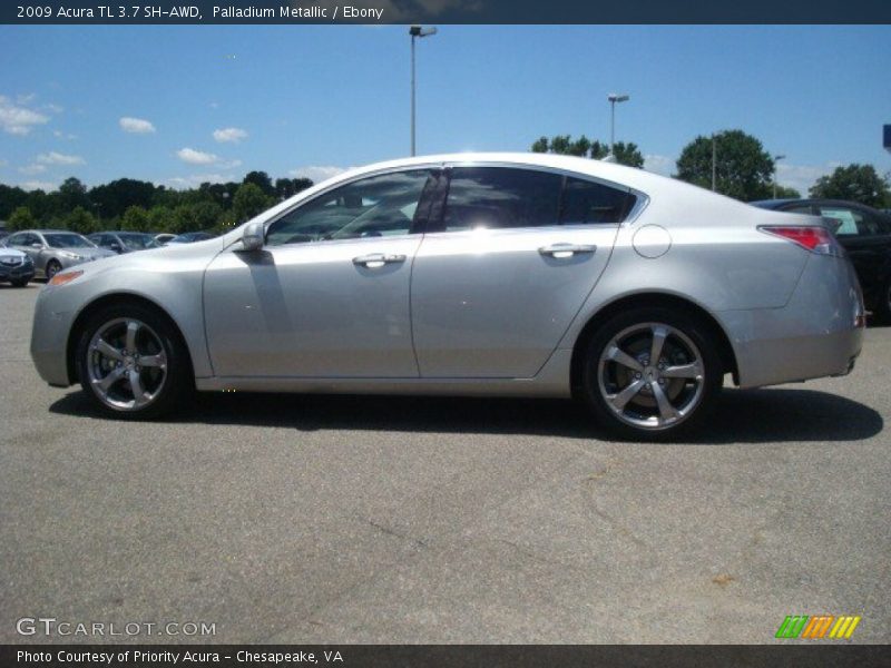 Palladium Metallic / Ebony 2009 Acura TL 3.7 SH-AWD