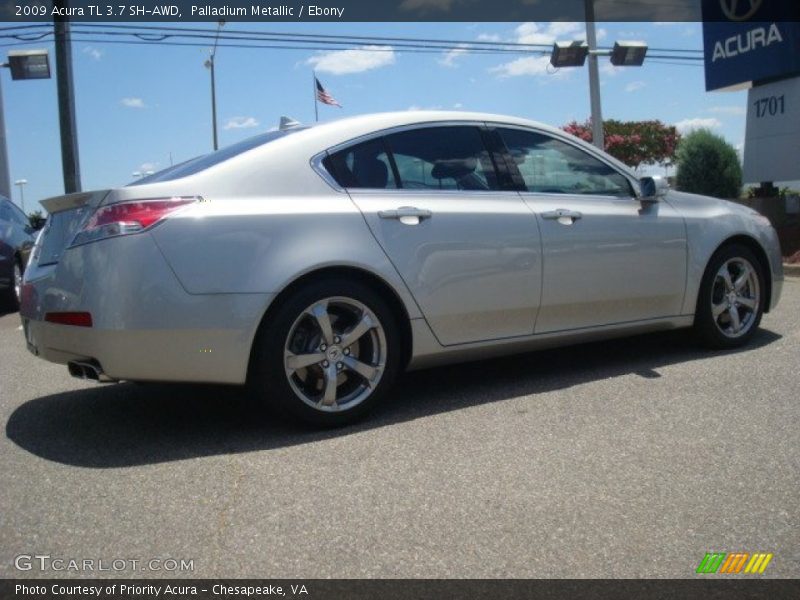 Palladium Metallic / Ebony 2009 Acura TL 3.7 SH-AWD