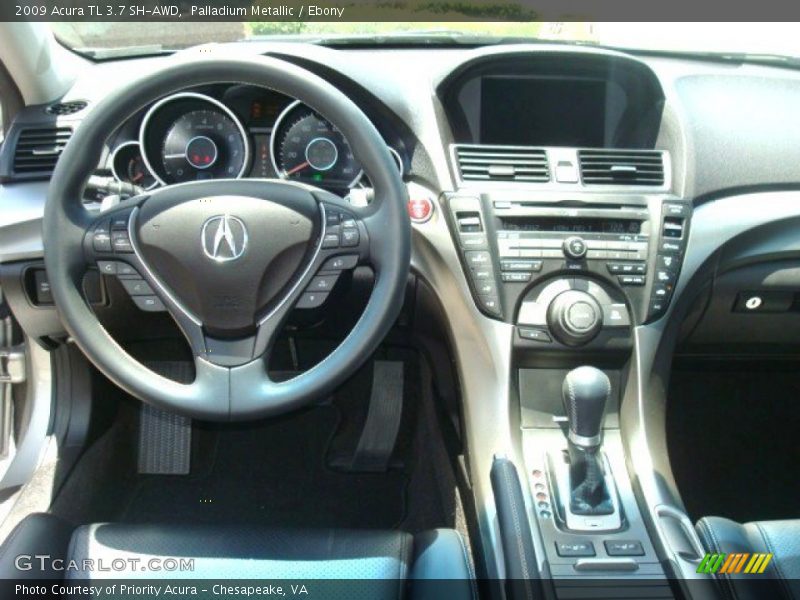Palladium Metallic / Ebony 2009 Acura TL 3.7 SH-AWD