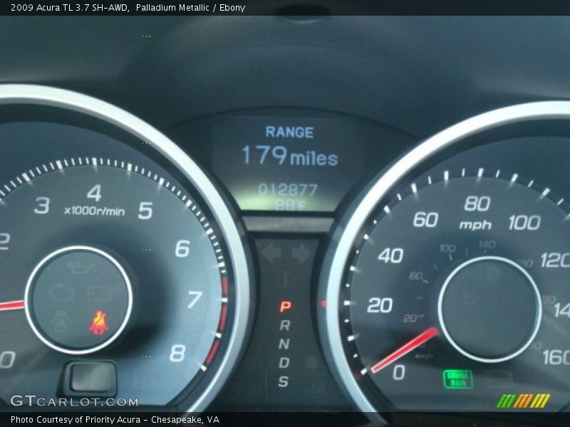 Palladium Metallic / Ebony 2009 Acura TL 3.7 SH-AWD