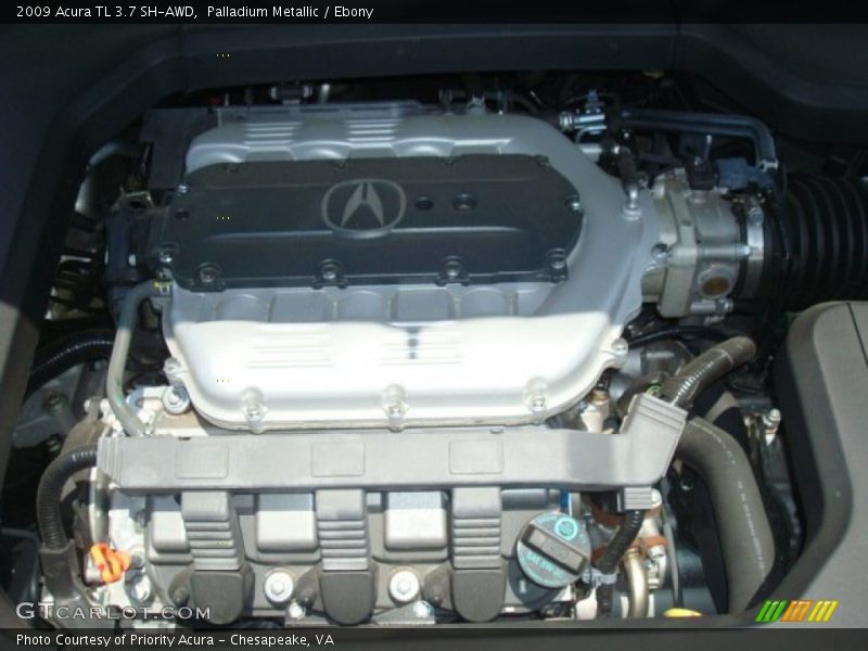 Palladium Metallic / Ebony 2009 Acura TL 3.7 SH-AWD