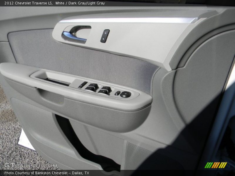 White / Dark Gray/Light Gray 2012 Chevrolet Traverse LS