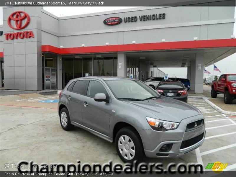 Mercury Gray / Black 2011 Mitsubishi Outlander Sport ES