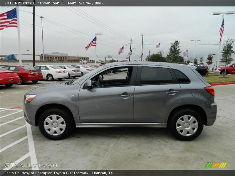Mercury Gray / Black 2011 Mitsubishi Outlander Sport ES